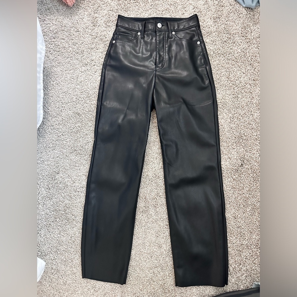 Express leather pants